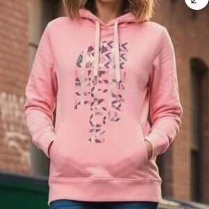 The North Face Hoodie‎ Womens Medium Aztec Logo Pullover Spellout Southwestern